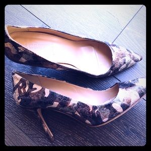 J crew metallic camo pumps size 7.5